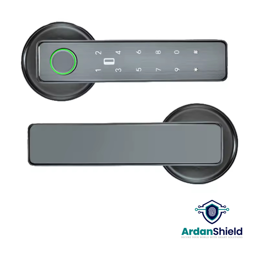 ArdanShield RoomVault Smart Lock Fingerprint RF Card, Password lock in Grey colour variation