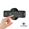 ArdanShield RoomVault Smart Lock in colour Black showing Password View and fingerprintt reader along with manual key area