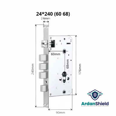 IdentityGuard Mortise 6068, Dimensions 24x240mm