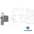 Image showing the LuxeGuard Mortise that is included with the lock, dimensions shown on the image include drawing format of the lock body and the main measurements including backset 60mm and mortise size 28x108mm