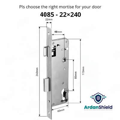 SwiftLock Mortice 4085, Dimensions 22x240