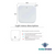 Image shows gateway smart lock dimensions 70mm x 70mm x 26mm and shows imagery for light status 