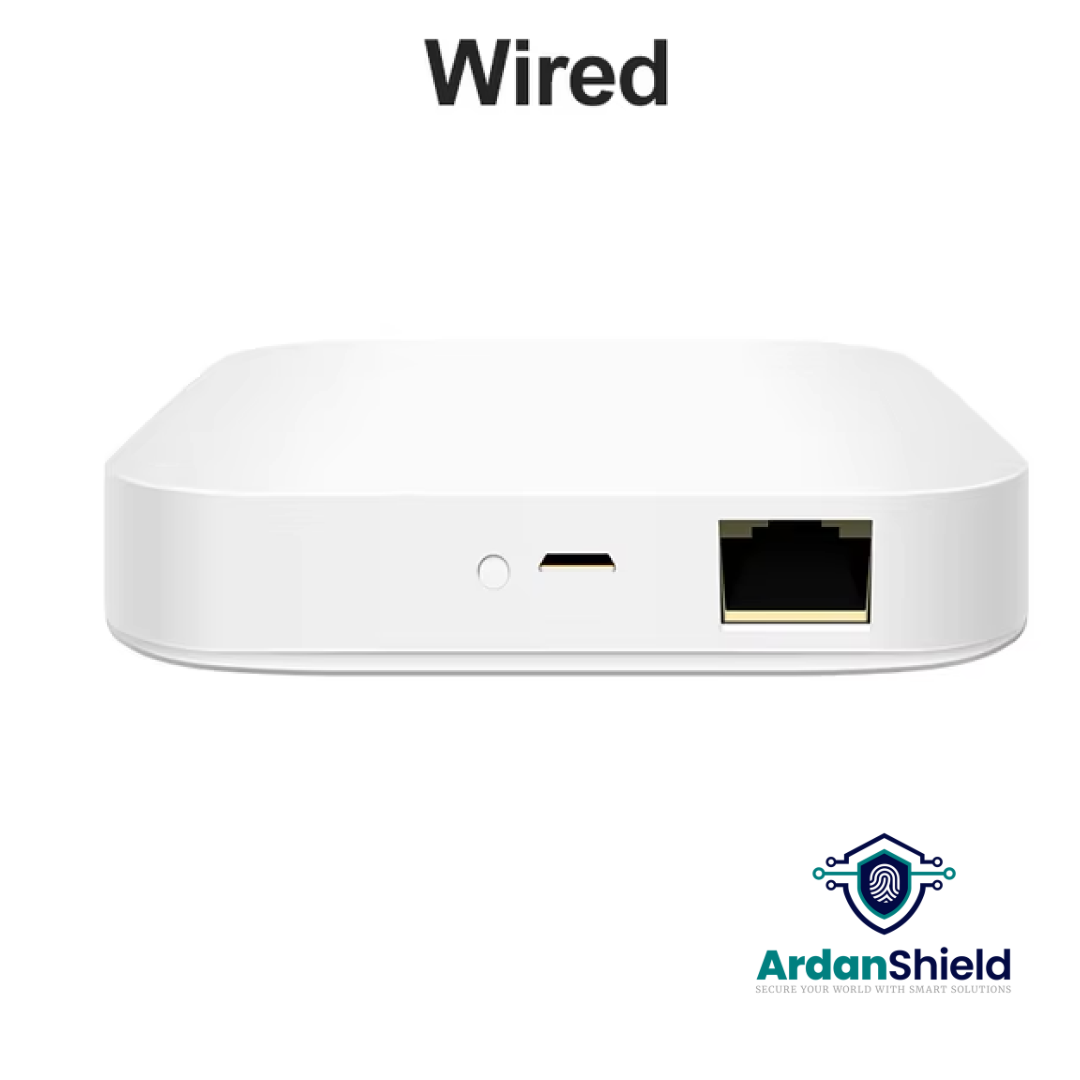 mage of the front view of the white wired gateway hub