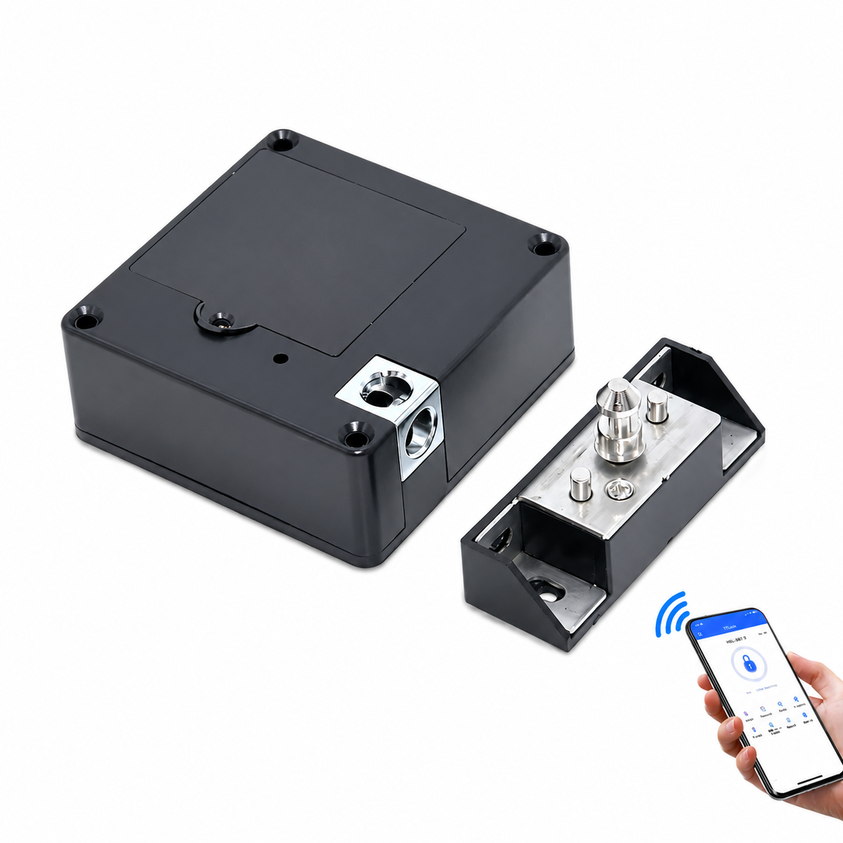 ArdanShield VaultCore smart cabinet lock main product image with App access system on white background