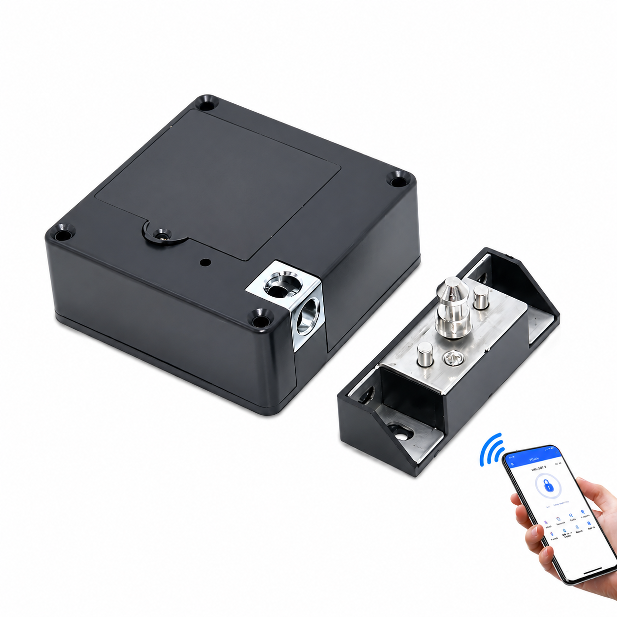 ArdanShield VaultCore smart cabinet lock main product image with App access system on white background