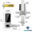 Dimension diagram of FortiLock Smart Lock – exterior and interior units measure 60mm wide by 178mm tall with 165mm handle. Fits doors 35–55mm thick with 68mm latch backset.