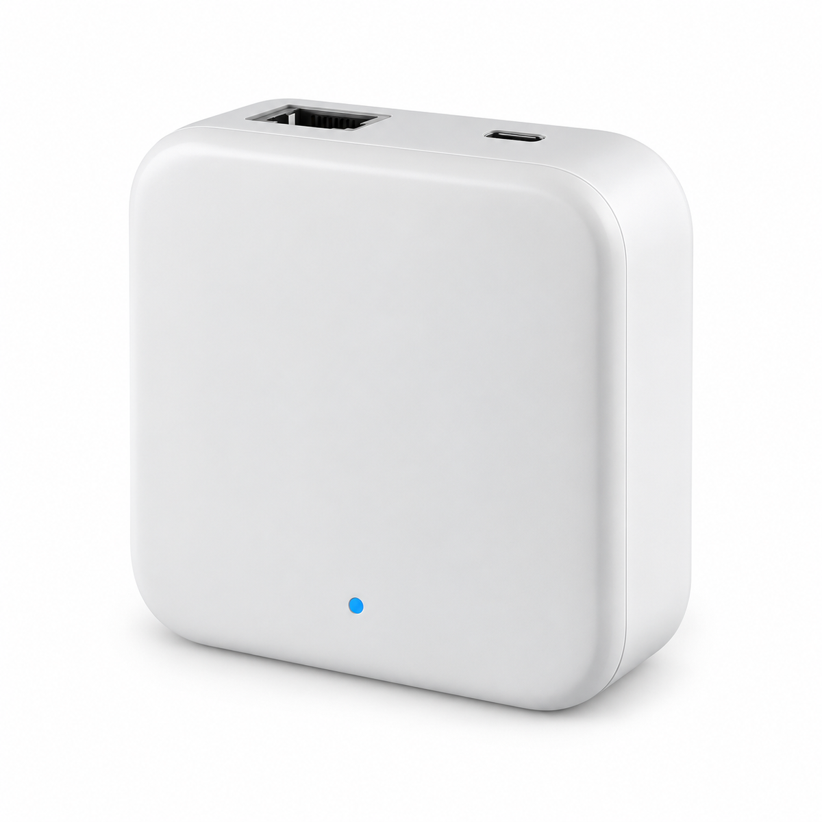 TTLock G3 smart gateway on a white background
