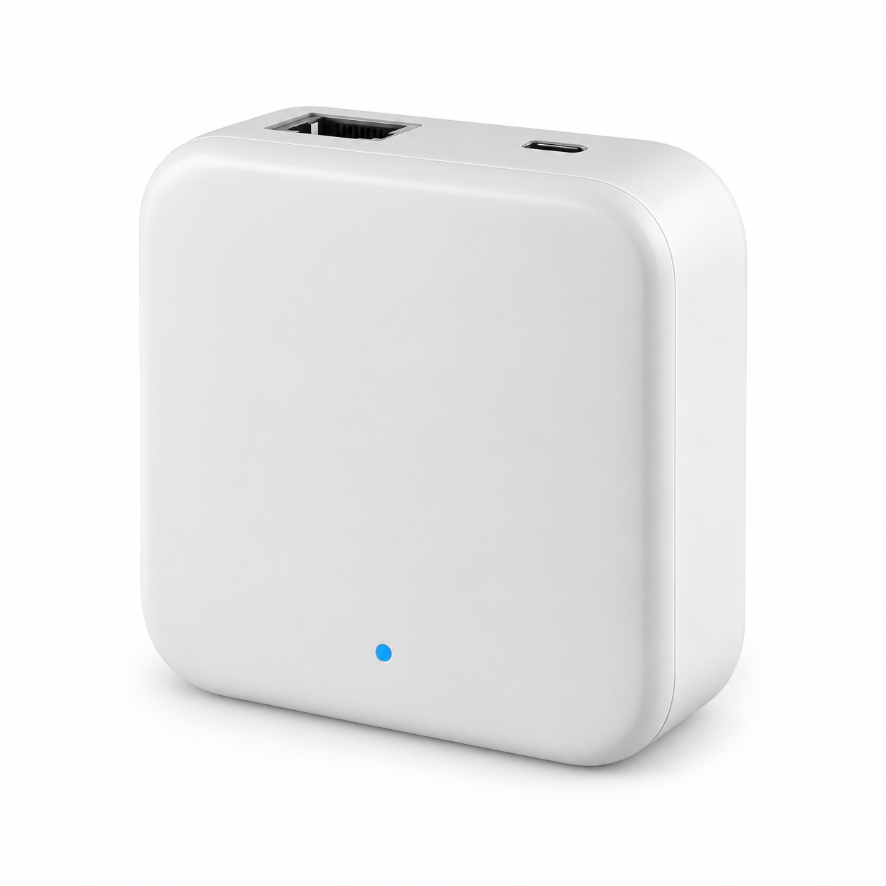 TTLock G2 smart gateway on a white background